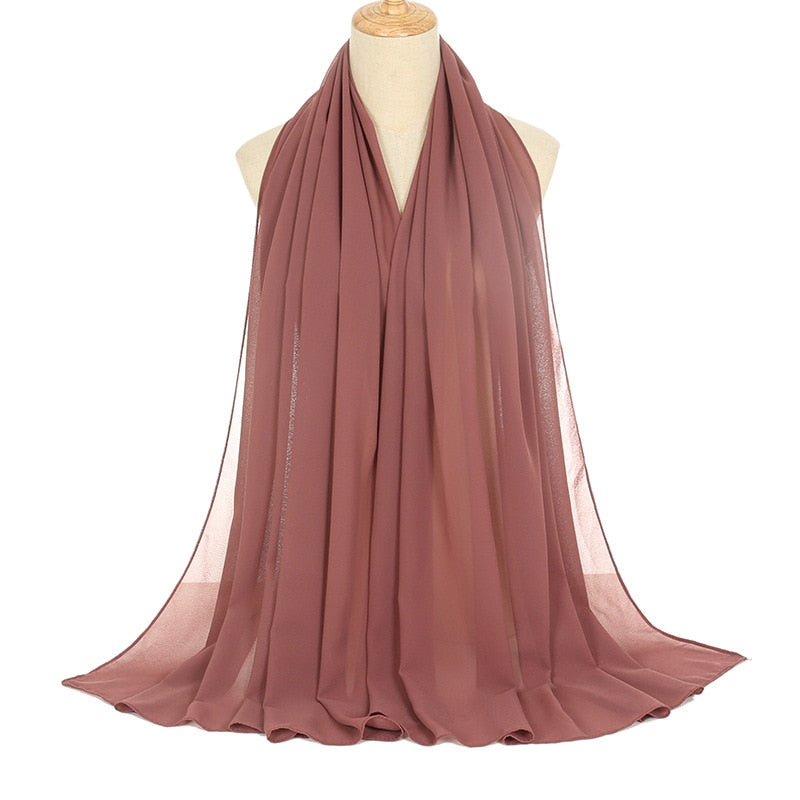 Muslim Chiffon Hijab Scarf Women